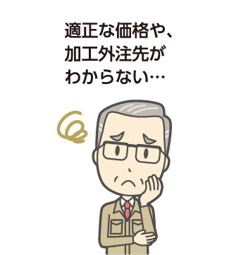 適正な価格や外注先がわからない